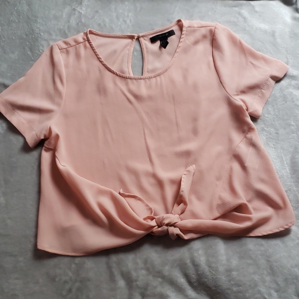 Pastel pink blouse